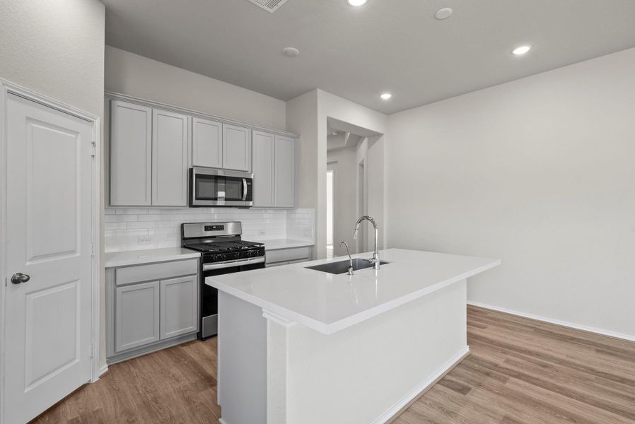 Furnished interior view inside a new home in The Trails, New Caney (Image 5).
