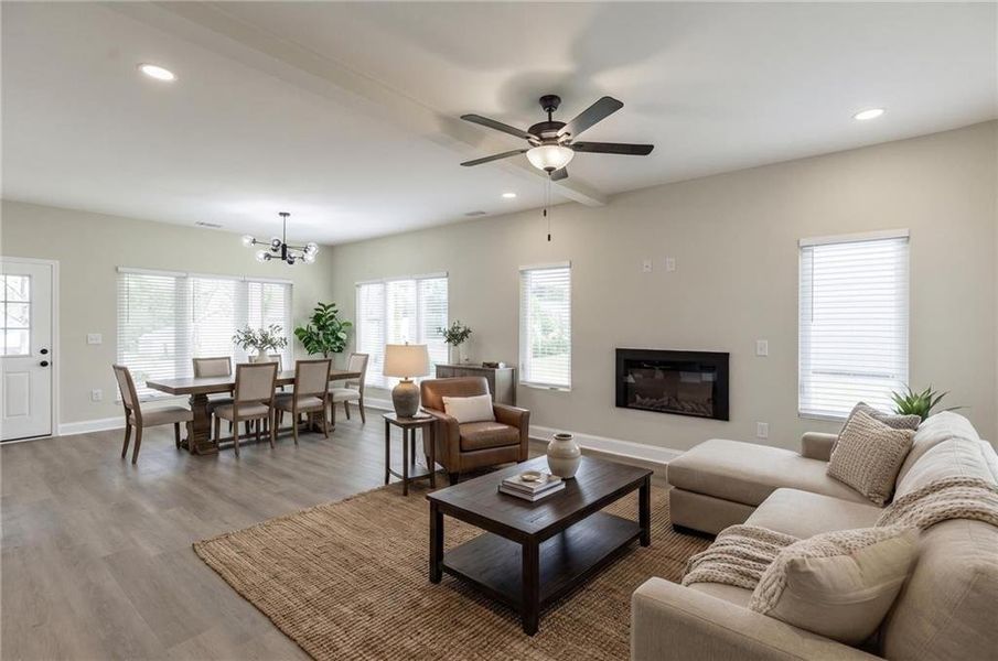Furnished interior view inside a new home in , Toccoa (Image 7).
