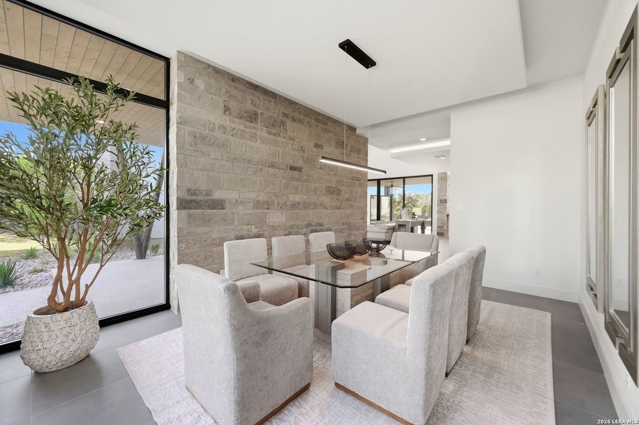Furnished interior view inside a new home in , San Antonio (Image 71).