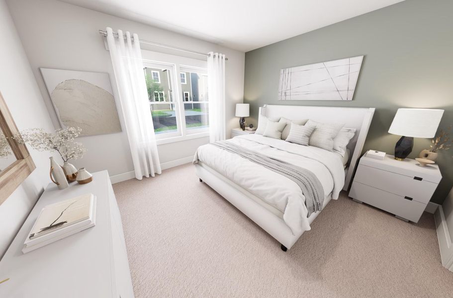 Representative furnished interior of a home built from the Morning Coffee by Garman Homes in McConnell Ridge, McLeansville (Image 3).