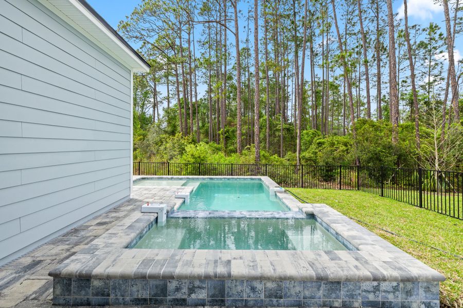 Representative exterior details of a home built from the Palmetto by Riverside Homes in Mariposa at EverRange 40' Series, Jacksonville (Image 50).