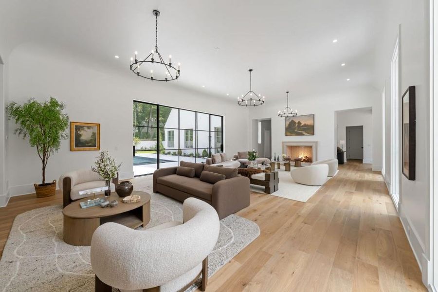 Furnished interior view inside a new home in , Atlanta (Image 50).
