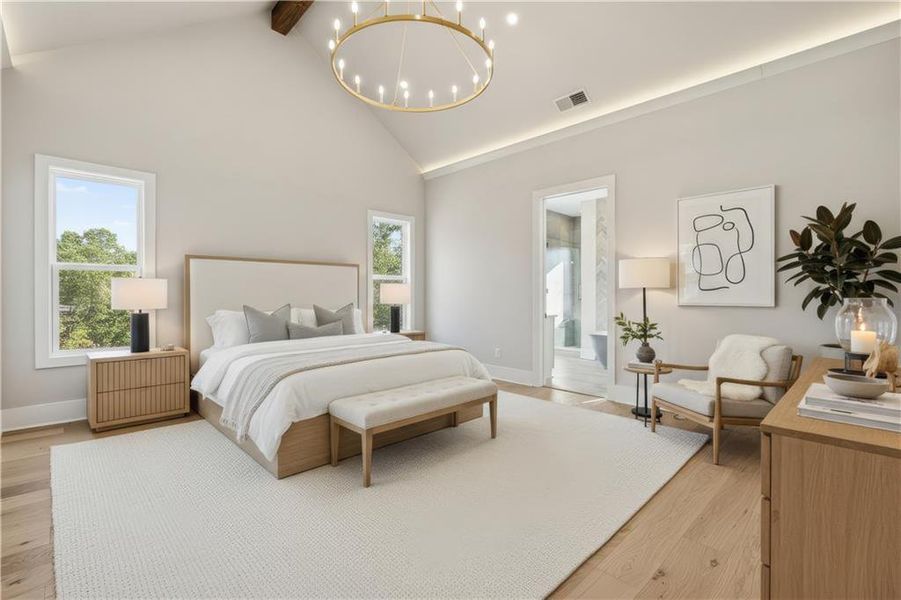 Furnished interior view inside a new home in , Gainesville (Image 17).