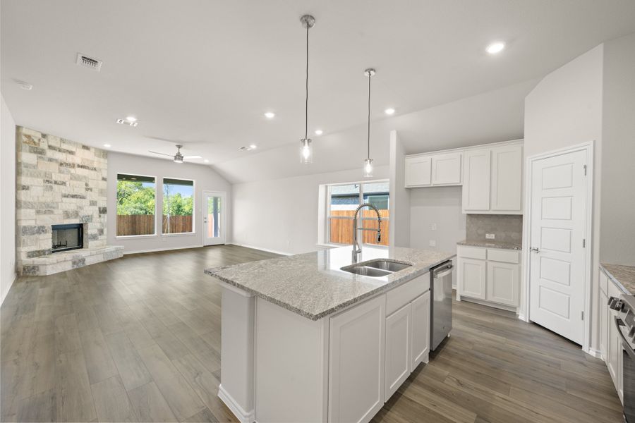 Furnished interior view inside a new home in Hunters Ridge, Crowley (Image 8).
