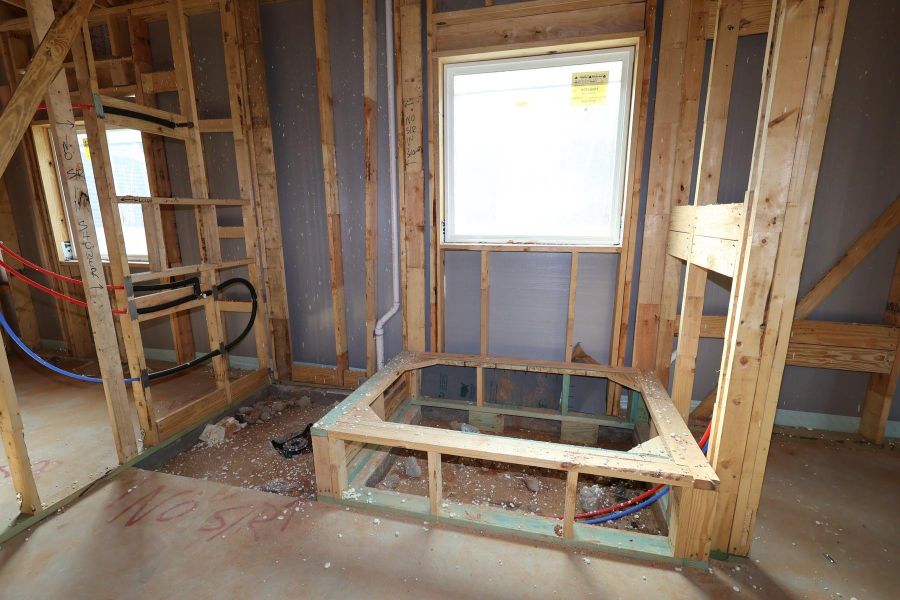 In-progress construction of a new home in Grand Central Park - Ascent Collection, Conroe, TX (Image 4).