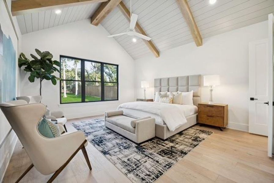 Furnished interior view inside a new home in , Keller (Image 32).