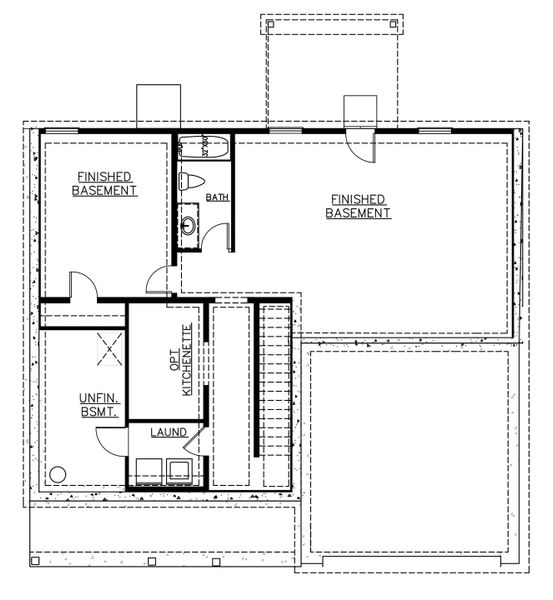 2D floor plan layout for the Mira II - Single Family Homes by Dream Finders Homes in Southern Hills, McDonough, GA (Image 5).