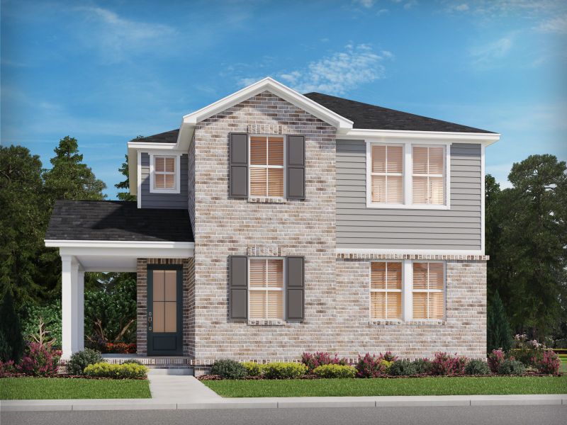 Representative exterior photo of a completed home built from the Georgetown by Meritage Homes in Poplar Farms, Franklin, TN (Image 11).