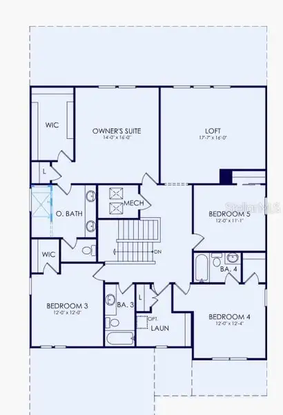 2D floor plan layout of this home in , Bradenton, FL (Image 3).