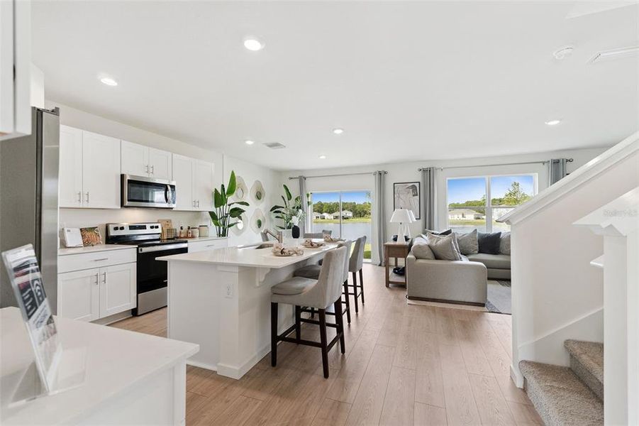 Furnished interior view inside a new home in , St. Cloud (Image 13).
