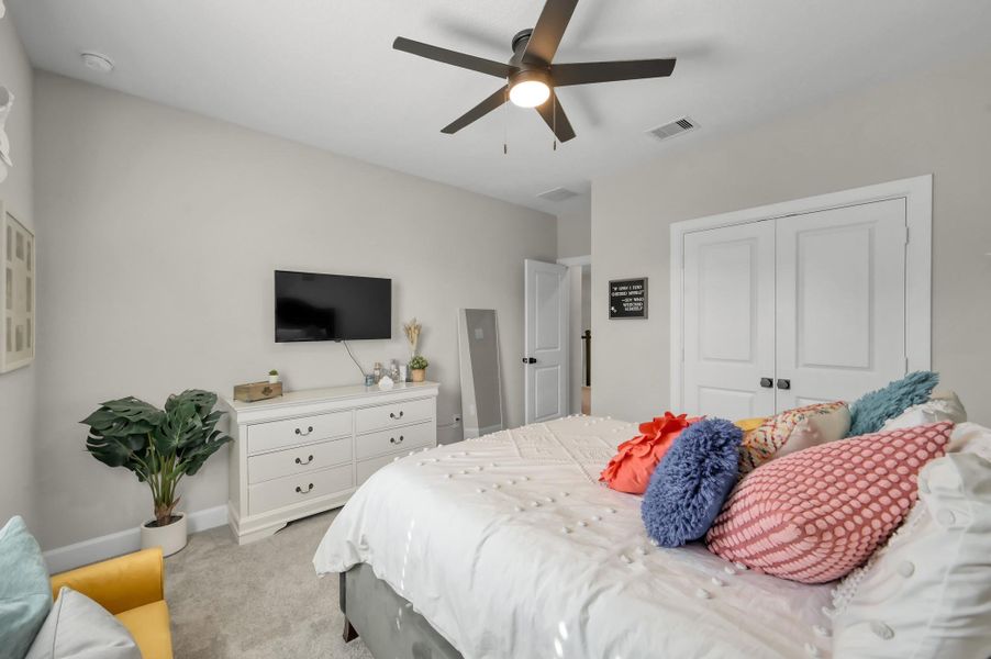 Furnished interior view inside a new home in The Woodlands Hills 60’, Willis (Image 7).