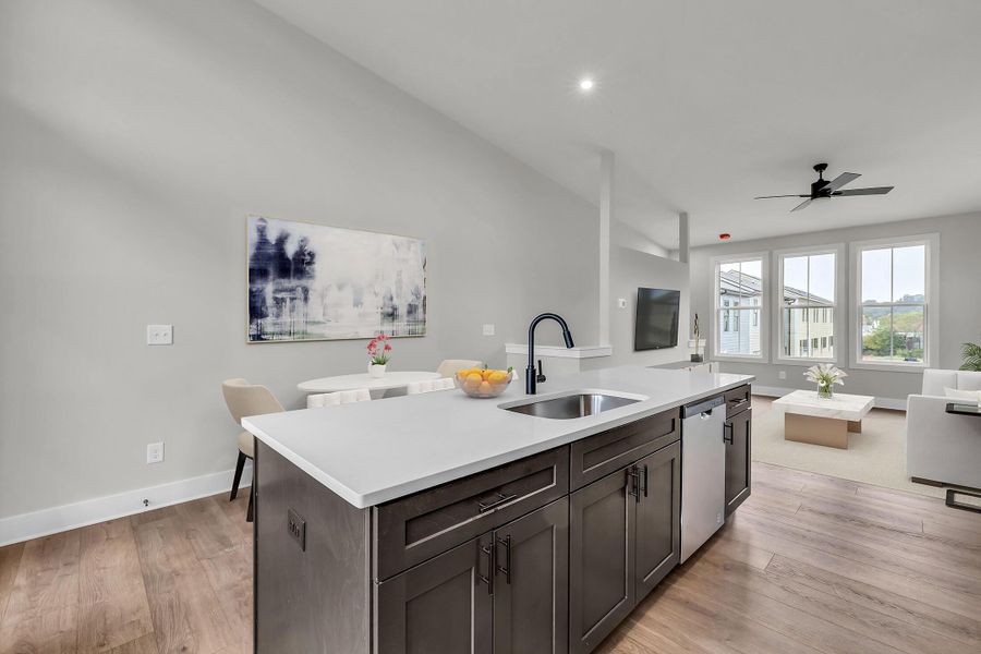 Furnished interior view inside a new home in BelleWether, Chattanooga (Image 4).