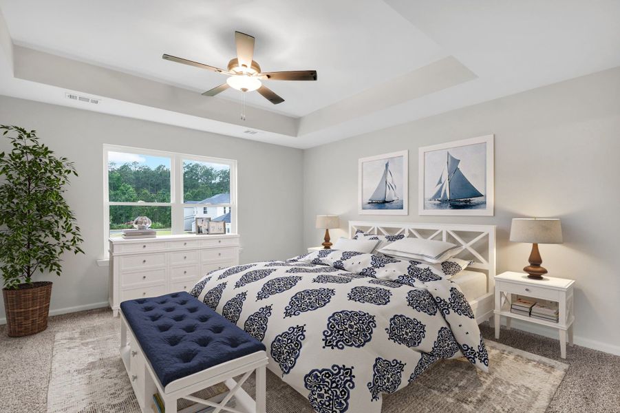 Representative furnished interior of a home built from the The Brookhaven by Smith Family Homes in Ramsey Landing, Rincon (Image 9).