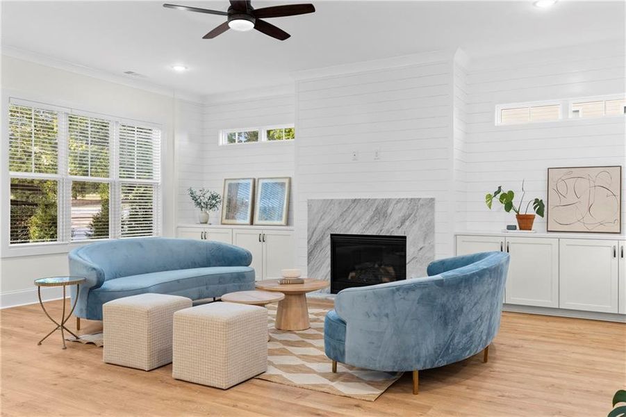 Furnished interior view inside a new home in , Milton (Image 11).