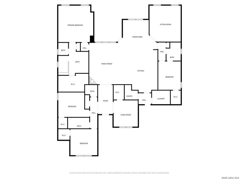 2D floor plan layout of this home in Elkhorn Ridge, Boerne, TX (Image 5).