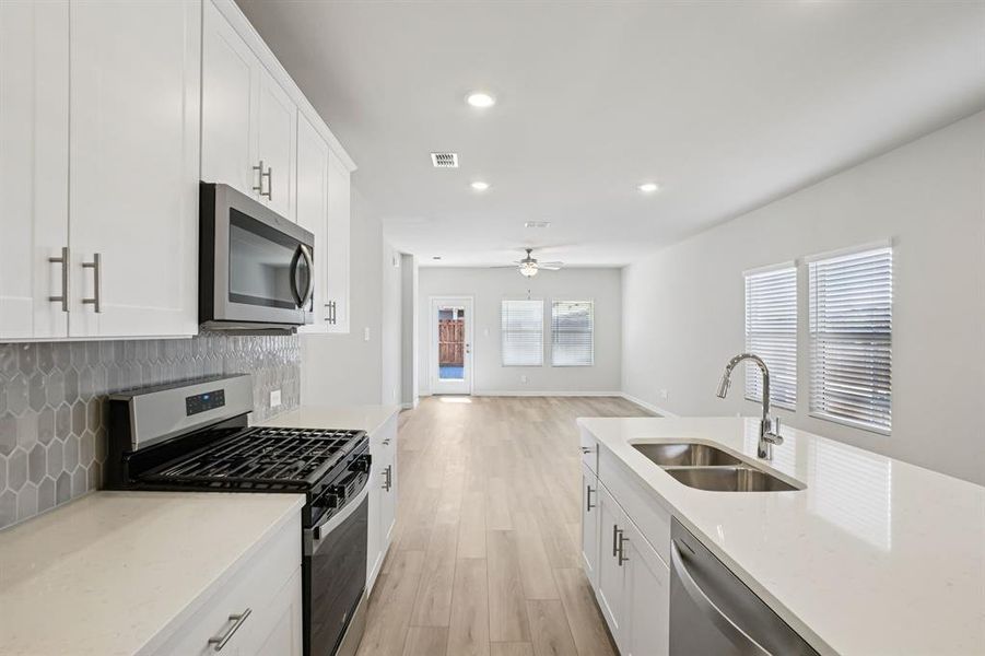 Furnished interior view inside a new home in Trails of Lavon - Spring Series, Lavon (Image 8).