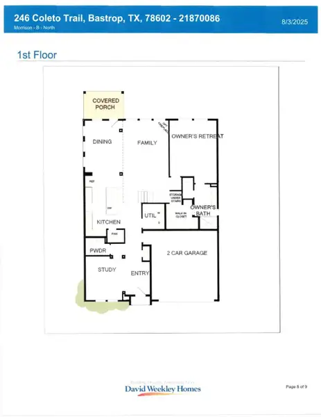 Floor Plan - 1st Floor