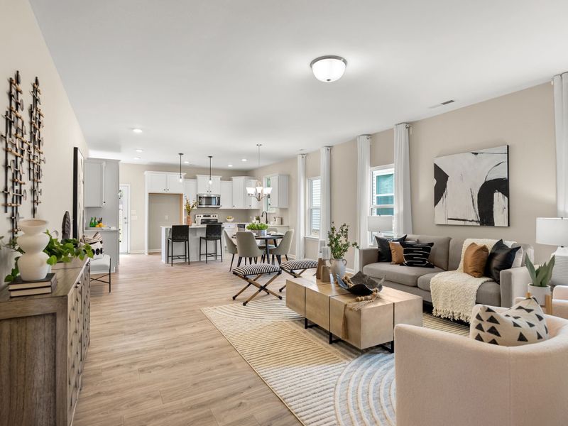 Representative furnished interior of a home built from the Grace by True Homes in Edgewater - The Cottages, Lancaster (Image 4). Representative furnished interior of a home built from the Grace by True Homes in Edgewater - The Cottages, Lancaster (Image 4).