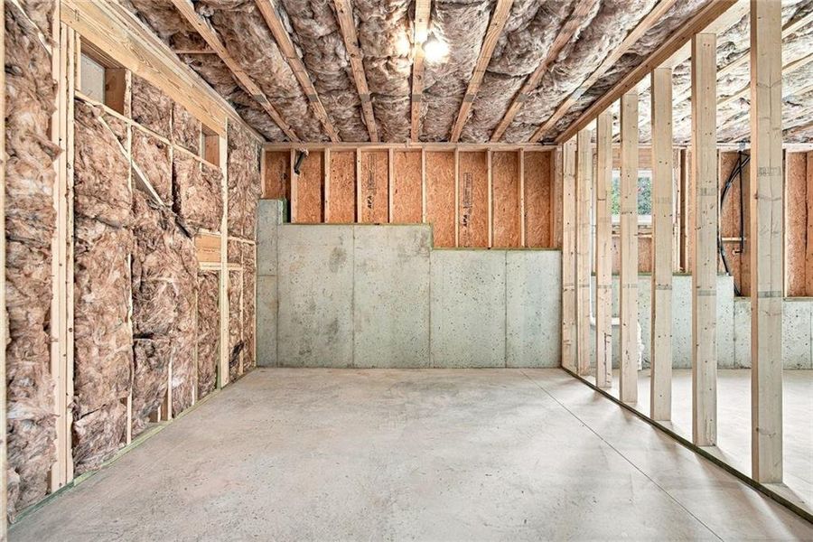 In-progress construction of a new home in , Smyrna, GA (Image 85).