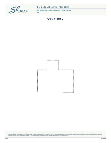 2D floor plan layout of this home in Del Bello Lakes 60', Manvel, TX (Image 1). 2D floor plan layout of this home in Del Bello Lakes 60', Manvel, TX (Image 1).