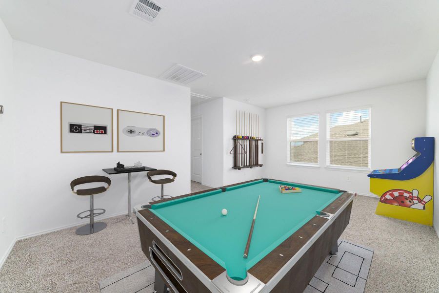 Furnished interior view inside a new home in Sunterra, Katy (Image 7).