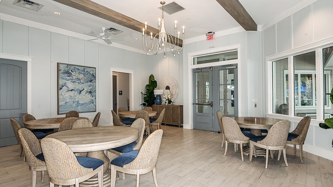 Furnished interior view inside a new home in Cherry Elm at SilverLeaf, St. Augustine (Image 15). Furnished interior view inside a new home in Cherry Elm at SilverLeaf, St. Augustine (Image 15).