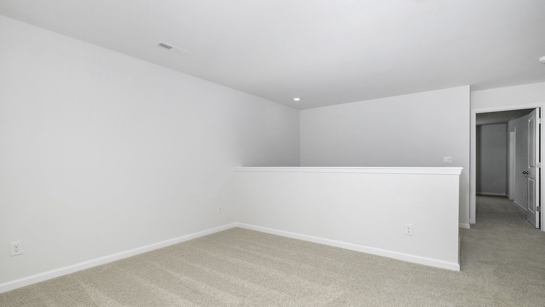 Spacious, unfurnished interior of a new home in The Meadows at Kinsley, Jamestown (Image 15). Spacious, unfurnished interior of a new home in The Meadows at Kinsley, Jamestown (Image 15).