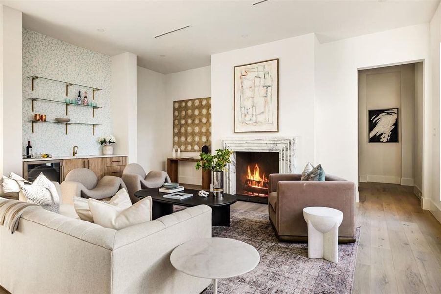 Furnished interior view inside a new home in , Dallas (Image 12).