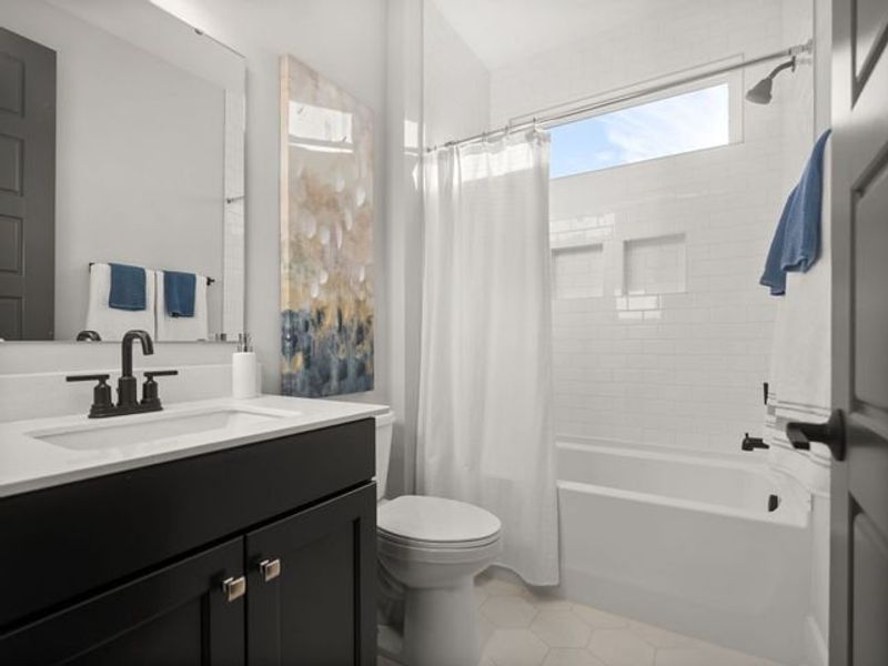 Representative furnished interior of a home built from the Charlotte II by True Homes in Colvin Park, Rock Hill (Image 31).