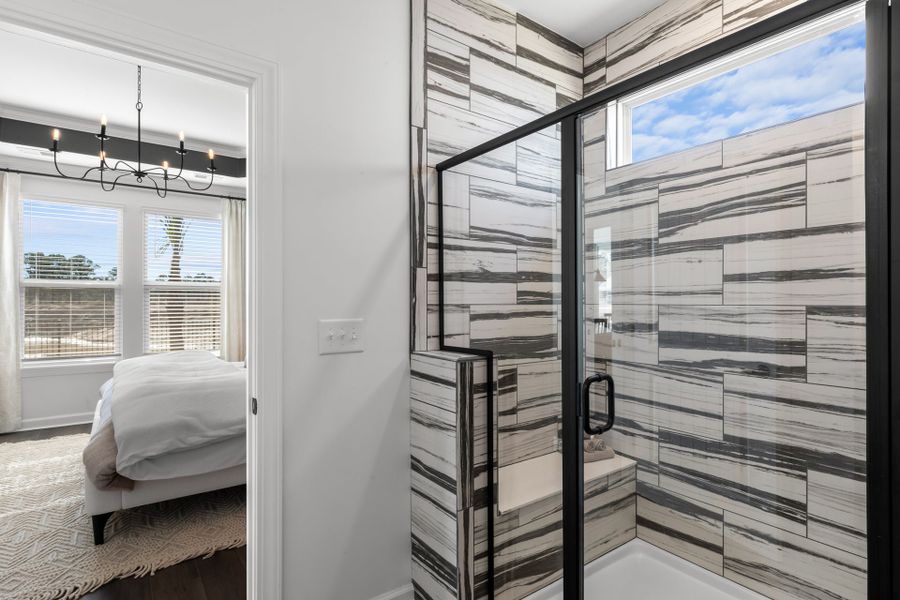 Furnished interior in a model home at Terrapin in Leland (Image 5).