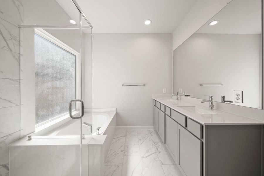 Furnished interior view inside a new home in Cypresswood Landing, Humble (Image 5).