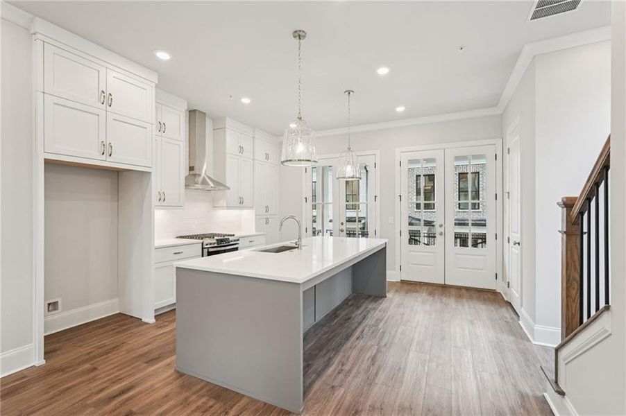 Furnished interior view inside a new home in Byers Park, Alpharetta (Image 10).