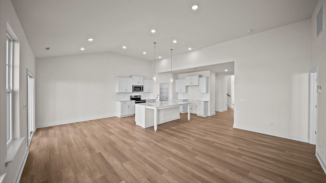 Representative furnished interior of a home built from the Greenwich by DRB Homes in Bellerose, Gibsonville (Image 16).