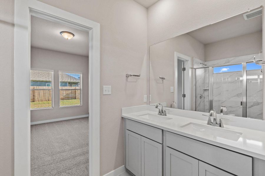 Primary Bath retreat with dual vanities