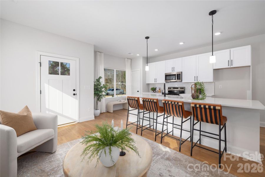 Furnished interior view inside a new home in , Charlotte (Image 26).