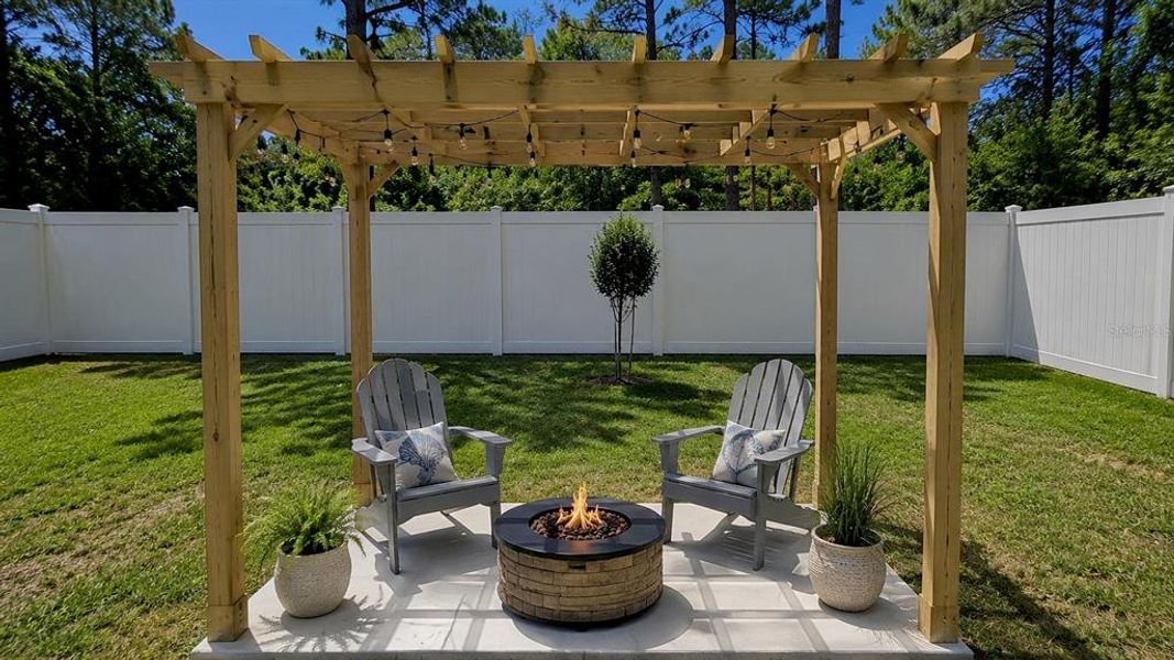 Exterior details and patio area of a home in , Palm Coast (Image 21). Exterior details and patio area of a home in , Palm Coast (Image 21).