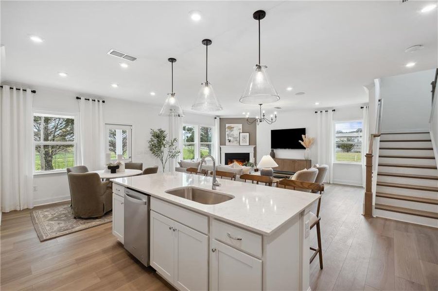 Furnished interior view inside a new home in Hamilton Place, Cartersville (Image 18).