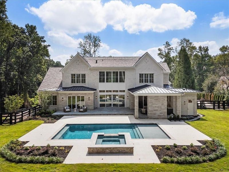 Front exterior of a new home in , Milton, GA, highlighting curb appeal (Image 25). Front exterior of a new home in , Milton, GA, highlighting curb appeal (Image 25).