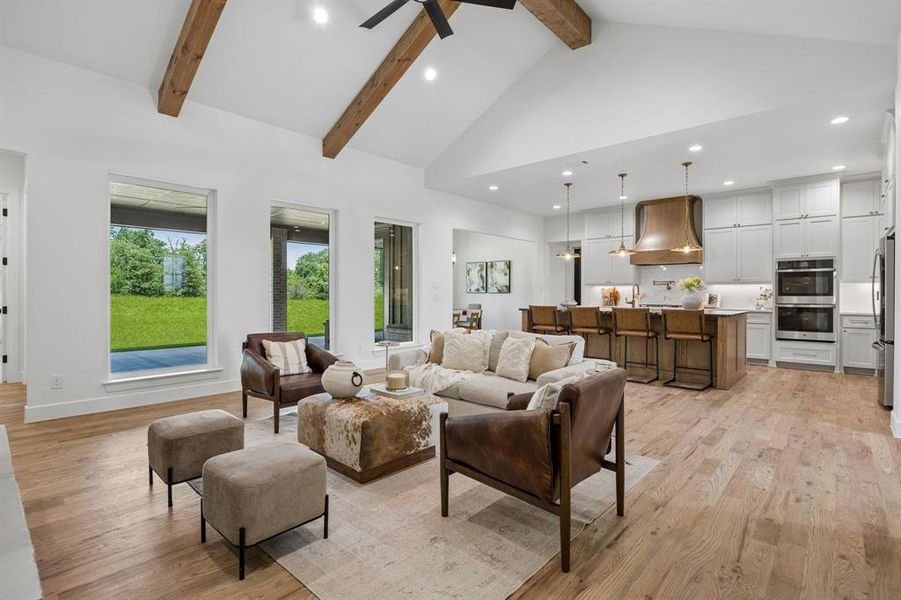 Furnished interior view inside a new home in RangeWood, Weatherford (Image 9). Furnished interior view inside a new home in RangeWood, Weatherford (Image 9).