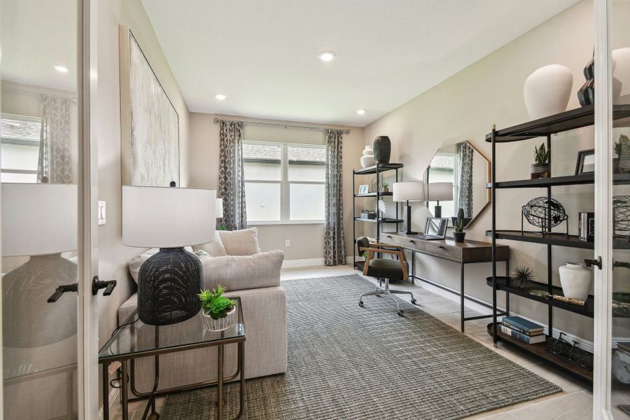 Representative furnished interior of a home built from the Sapphire by William Ryan Homes in Pinecone Reserve, Brooksville (Image 13).