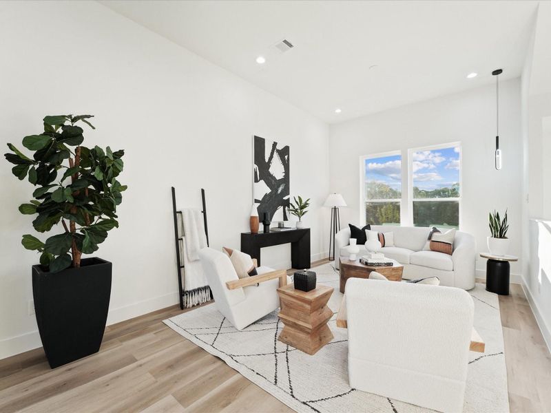 Furnished interior view inside a new home in , Houston (Image 10).