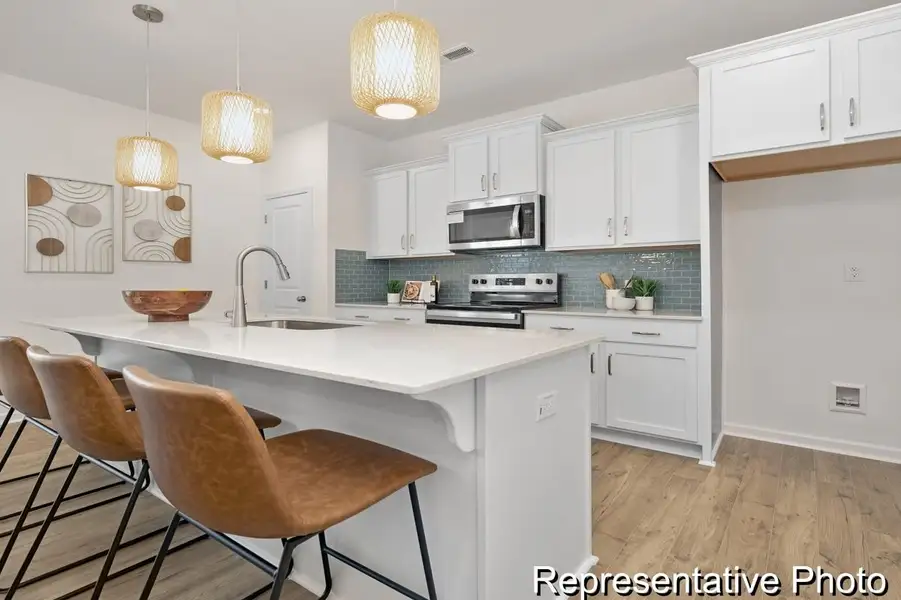Furnished interior view inside a new home in Morgan Hills, Albemarle (Image 3).