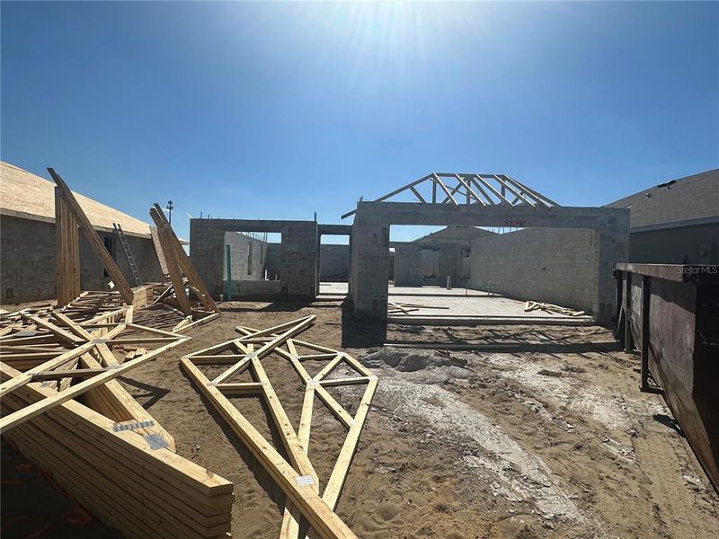 In-progress construction of a new home in Ocala Crossings South, Ocala, FL (Image 10).