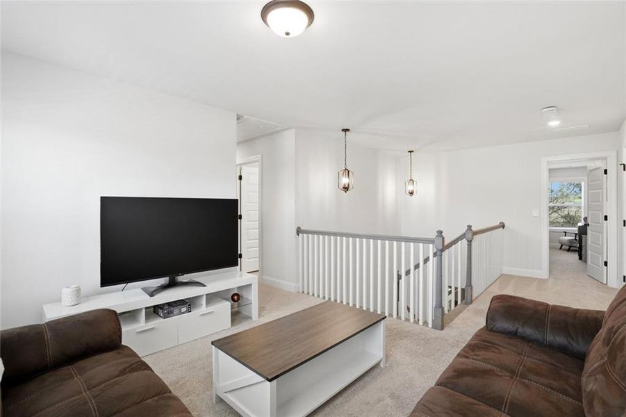 Furnished interior view inside a new home in Calgary Downs, Winder (Image 34). Furnished interior view inside a new home in Calgary Downs, Winder (Image 34).