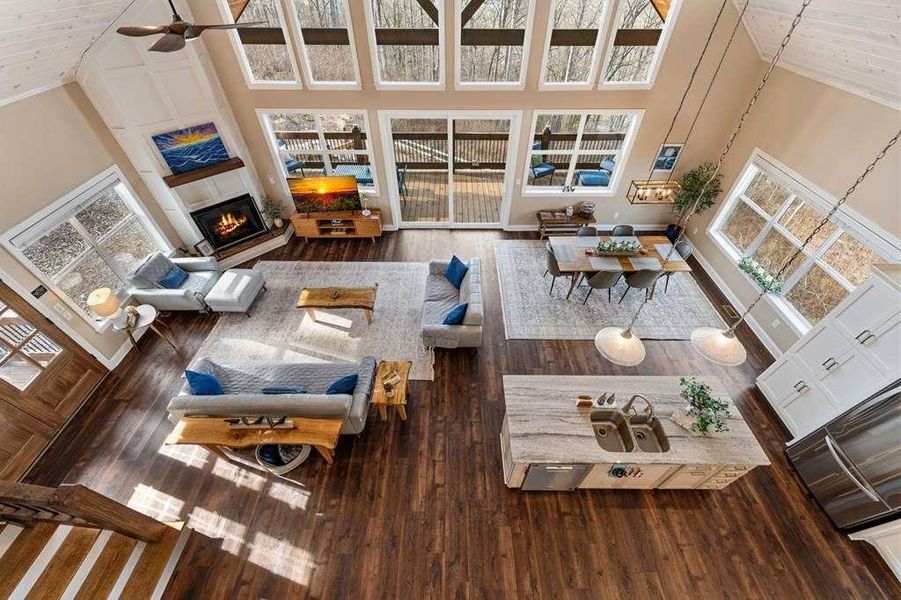 Furnished interior view inside a new home in , Talking Rock (Image 9).