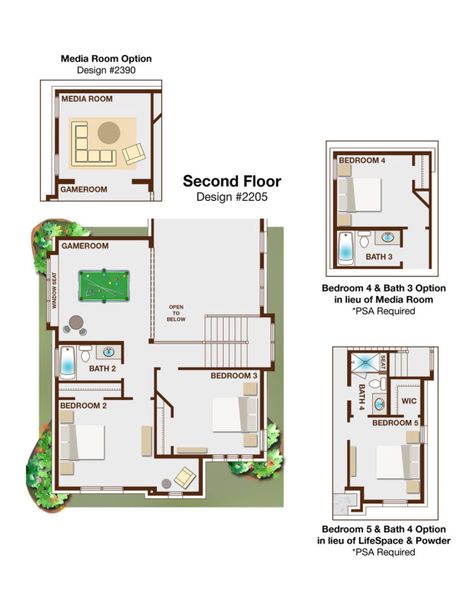 2D floor plan layout of this home in Trails at Cottonwood Creek, Rowlett, TX (Image 3). 2D floor plan layout of this home in Trails at Cottonwood Creek, Rowlett, TX (Image 3).