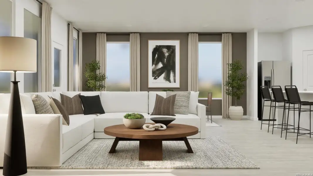 Furnished interior view inside a new home in Simmons Valley, Spring Branch (Image 27).