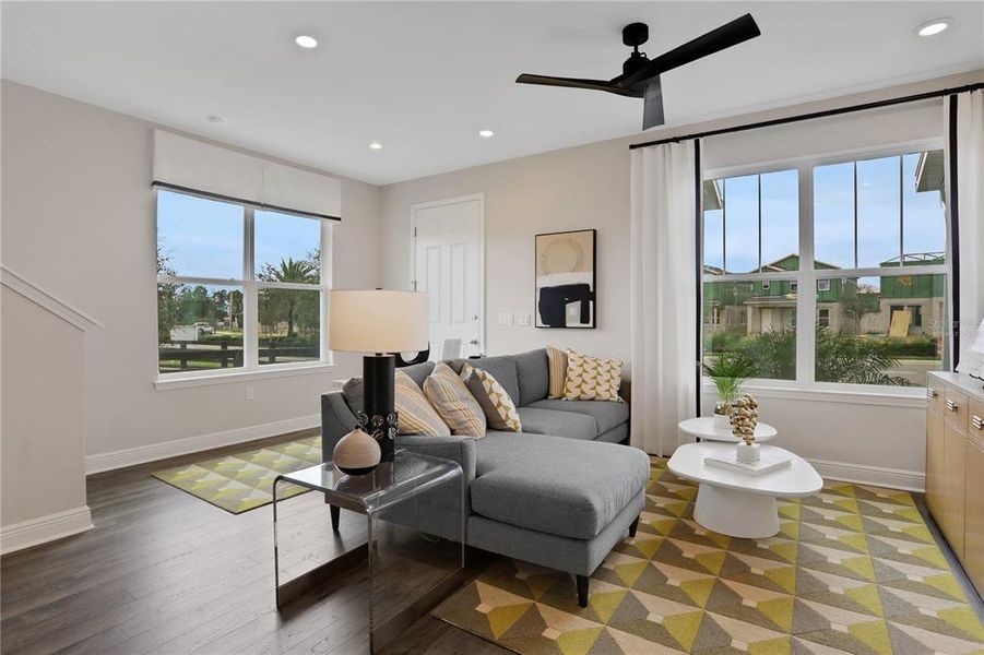 Furnished interior view inside a new home in Serenade at Ovation, Winter Garden (Image 4).