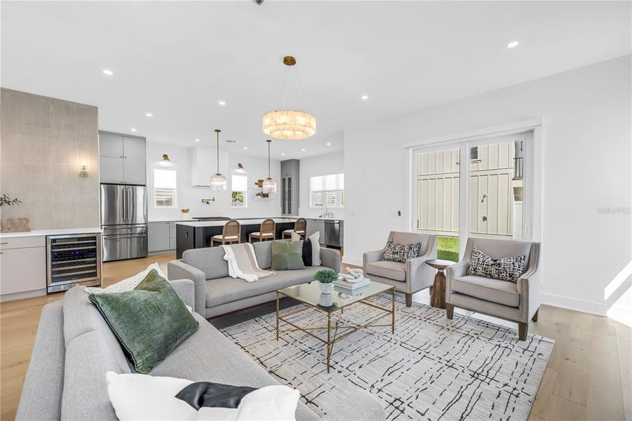 Furnished interior view inside a new home in , St. Petersburg (Image 13).