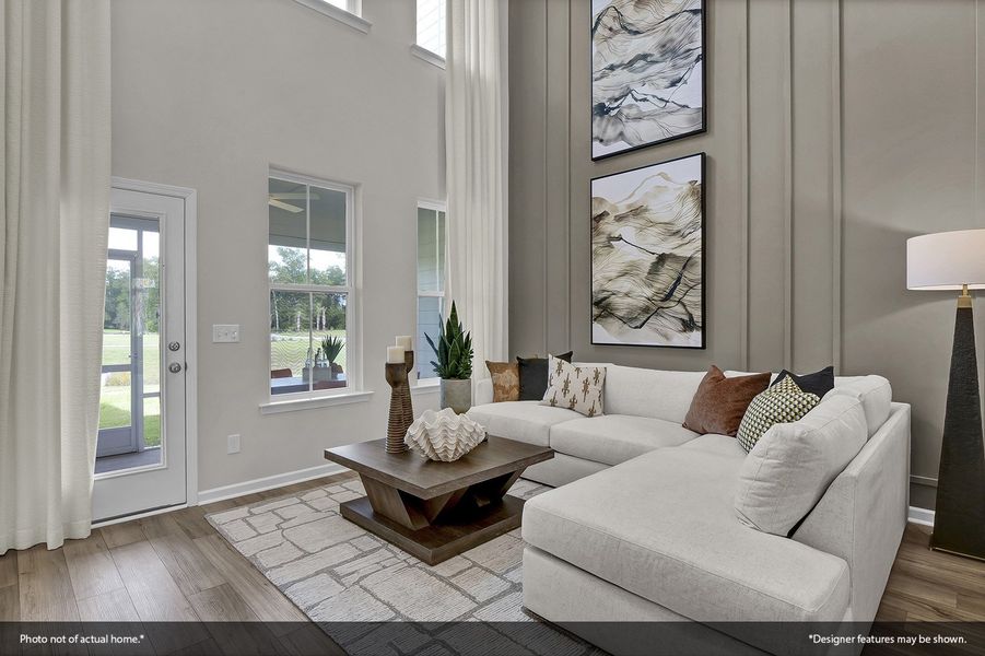 Furnished interior view inside a new home in Ovation at Sweetbrier, Durham (Image 12).